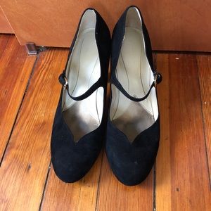 Black Mary Jane Low Heels